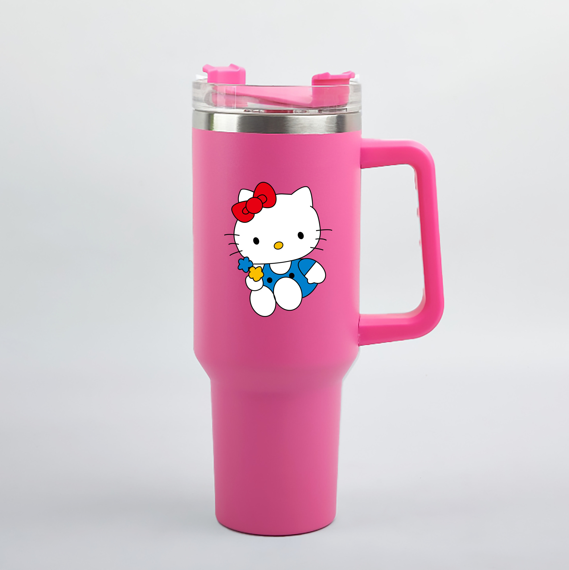 （画像用） Hello Kitty ハローキティ 1200mL車用タンブラー（カラープリント）